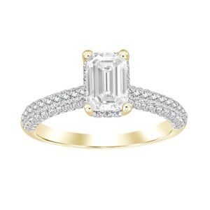 LADIES RING 1.25CT ROUND DIAMOND 14K YELLOW GOLD (SI QUALITY)
