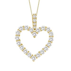 MEN'S CHARM 3.70CT ROUND DIAMOND 14K YELLOW GOLD