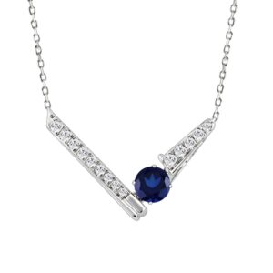 14K WHITE GOLD 7/8CT ROUND DIAMOND LADIES PENDANT