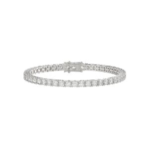 LADIES BRACELET 13CT ROUND DIAMOND 14K WHITE GOLD
