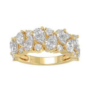 10K YELLOW GOLD 3.00CT ROUND DIAMOND LADIES RING