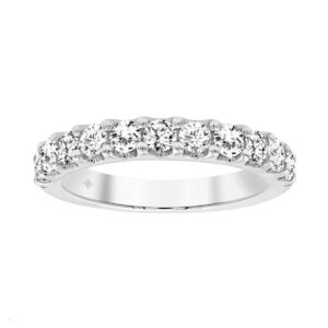 14K WHITE GOLD 1/3CT ROUND DIAMOND LADIES BAND