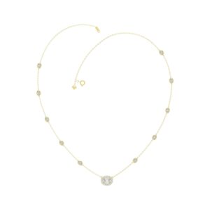 14K YELLOW GOLD 2 1/4CT ROUND/OVAL DIAMOND LADIES NECKLACE
