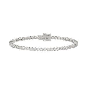 10K WHITE GOLD 2.00CT ROUND DIAMOND LADIES BRACELET