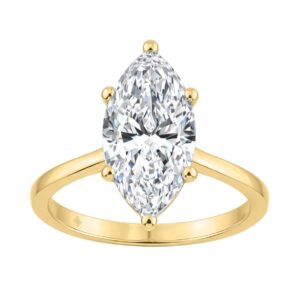 14K YELLOW GOLD 3.00CT MARQUISE DIAMOND LADIES SOLITAIRE RING (CENTER STONE MARQUISE DIAMOND 3CT