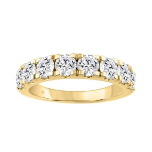 14K YELLOW GOLD 2.00CT ROUND DIAMOND LADIES BAND