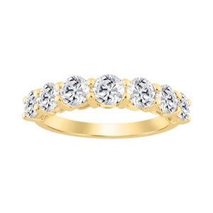 14K YELLOW GOLD 2.00CT ROUND DIAMOND LADIES BAND