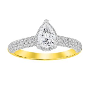 LADIES RING 1.25CT ROUND DIAMOND 14K YELLOW GOLD (SI QUALITY)
