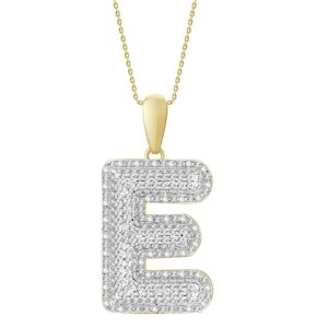 MEN'S CHARM 0.40CT ROUND DIAMOND 10K YELLOW GOLD