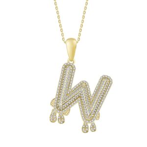 MEN'S CHARM 0.33CT ROUND DIAMOND 10K YELLOW GOLD