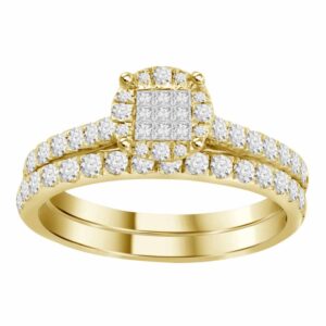 LADIES RING 1.25CT ROUND DIAMOND 14K YELLOW GOLD