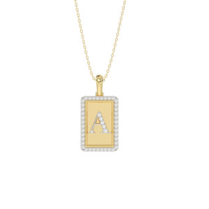LADIES PENDANT 0.20CT ROUND DIAMOND 10K YELLOW GOLD