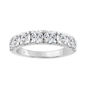 14K WHITE GOLD GOLD 2.00CT ROUND DIAMOND LADIES BAND