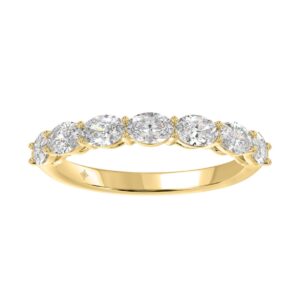 14K YELLOW GOLD 1CT OVAL DIAMOND LADIES RING