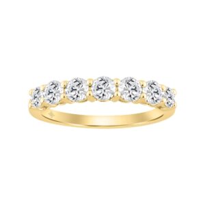 14K YELLOW GOLD 1.00CT ROUND DIAMOND LADIES BAND