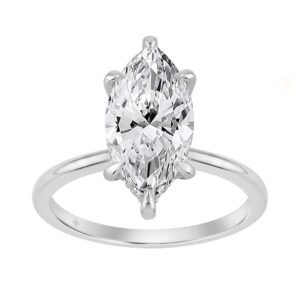 14K WHITE GOLD 3 1/6CT MARQUISE DIAMOND LADIES RING (CENTER STONE MARQUISE DIAMOND 3.00CT)