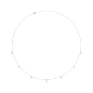 14K WHITE GOLD 1.00CT ROUND/PEAR/MARQUISE/OVAL DIAMOND LADIES NECKLACE