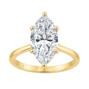 14K YELLOW GOLD 3.00CT MARQUISE DIAMOND LADIES SOLITAIRE RING (CENTER STONE MARQUISE DIAMOND 3CT