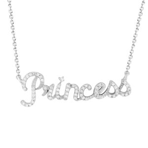 LADIES PENDANT 0.20CT ROUND DIAMOND  STERLING SILVER/WHITE