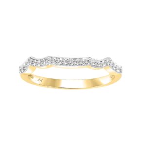 LADIES ONLY BAND 0.10CT ROUND DIAMOND 14K YELLOW GOLD