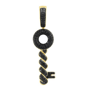 LADIES PENDANT 0.25CT ROUND DIAMOND 10K YELLOW GOLD