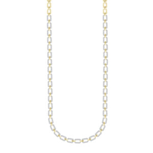 LADIES NECKLACE 2.50CT ROUND DIAMOND 14K YELLOW GOLD
