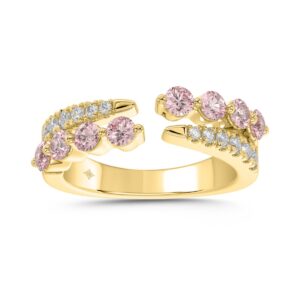 LADIES RING 1CT ROUND DIAMOND 14K YELLOW GOLD