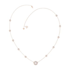 14K ROSE GOLD 2 1/4CT ROUND DIAMOND LADIES NECKLACE