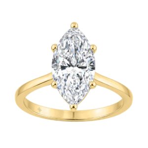 14K YELLOW GOLD 2 1/2CT MARQUISE DIAMOND LADIES SOLITAIRE RING (CENTER STONE MARQUISE DIAMOND 2 1/2CT
